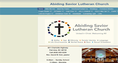 Desktop Screenshot of abidingsaviorlutheranchurch.org