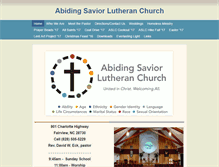 Tablet Screenshot of abidingsaviorlutheranchurch.org